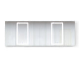 Krugg Svange 10242DLLRRR 102″ X 42″ LED Medicine Cabinet  with Dimmer & Defogger SVANGE10242DLLRRR - Backyard Provider