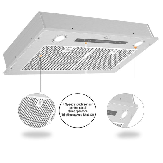 Awoco RH-IT08-R Ceiling Mount Range Hood, 1000 CFM, 4-Speed – RH-IT08-R30-COLD