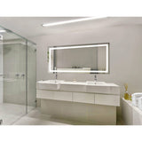 Krugg  Icon 60" X 30" LED Bathroom Mirror  with Dimmer & Defogger Large Lighted Vanity Mirror ICON6030