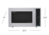 SHARP 1.5 cu. ft. 900W Sharp Stainless Steel Carousel Convection + Microwave Oven - SMC1585BS-KT