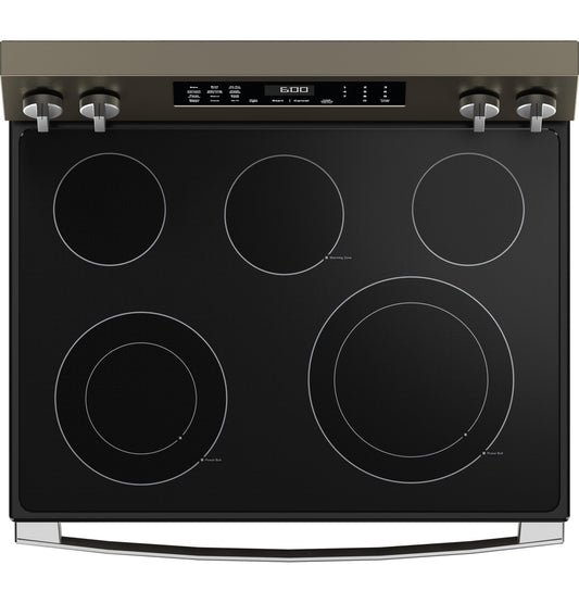 GE APPLIANCES GRF600AVES GE(R) 30" Free-Standing Electric Convection Range with No Preheat Air Fry and EasyWash(TM) Oven Tray - GRF600AVES-KT