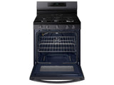 SAMSUNG 6.0 cu. ft. Smart Freestanding Gas Range with No-Preheat Air Fry & Convection in Black Stainless Steel - NX60A6511SG-KT