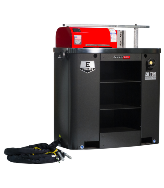 EDWARDS 20 Ton Horizontal Press & Portable Power Unit - HAT6010