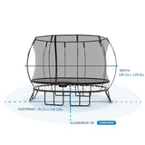 Springfree Trampoline Kids Outdoor Medium Oval 8 x 11' Trampoline with Enclosure - 212962