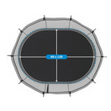 Springfree Trampoline Kids Outdoor Large Oval 8 x 13' Trampoline with Enclosure - 212963