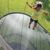 Springfree Outdoor 8 x 11 Ft Trampoline, Enclosure, Hoop Game, and Step Ladder - 215843