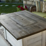 The Outdoor GreatRoom Outdoor GreatRoom: Alcott Rectangular Gas Fire Pit Table - ALC-1224
