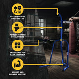 Everlast Dual Powder Coated 100 Lb Punching and Speed Bag Stand, Black (Used) - 293574