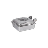 Spring USA 2474-6 Square Vision Induction Buffet Server with Chrome Accents - SP24746