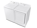 SAMSUNG 4.1 cu. ft. Capacity Top Load Washer with Soft-Close Lid and 8 Washing Cycles in White - WA41A3000AW-KT