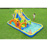 H2OGO! 19 Ft Tall AquaRace Kids Inflatable Water Park w/Dual Slides - 298206