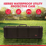 SKB iSeries 6018-8 60 Inch Waterproof Utility Protective Case with Wheels, Black - 279002