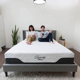 DynastyMattress CoolBreeze 12 Inch Essential Sleep Air Gel Infused Memory Foam Bed Medium Firm Queen Size - 289688