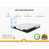 DynastyMattress CoolBreeze 12 Inch Essential Sleep Air Gel Infused Memory Foam Bed Medium Firm Queen Size - 289688