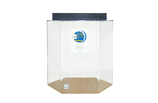ADVANCE AQUA TANKS Clear for Life Acrylic Hexagon Aquarium - 12 Gallon