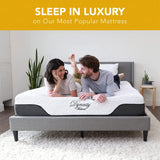 DynastyMattress CoolBreeze 12 Inch Essential Sleep Air Gel Infused Memory Foam Bed Medium Firm Twin XL Size - 299338