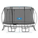 Springfree Trampoline Kids Oval 8 x 13Ft Trampoline & FlexrStep V2 Safety Ladder - 299727