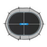 Springfree Trampoline Kids Oval 8 x 13Ft Trampoline & FlexrStep V2 Safety Ladder - 299727