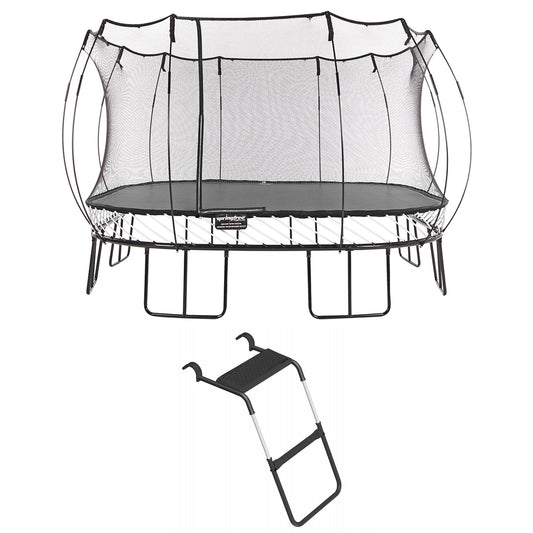 Springfree Trampoline Kids Square 13 Ft Trampoline & FlexrStep V2 Safety Ladder - 299875