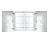 Krugg Svange 4842D 48″ X 42″ LED Medicine Cabinet with Dimmer & Defogger SVANGE4842D