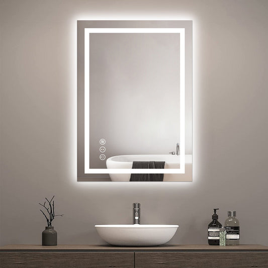 Awoco LED Bathroom Mirror, Dimmable, Anti-Fog, 3 Colors – AWC-LM20S28