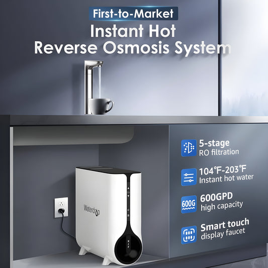 Waterdrop Filter Reverse Osmosis System Instant Hot Water Disperser System, 600GPD - WD-K6