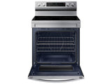 SAMSUNG 6.3 cu. ft. Smart Freestanding Electric Range with Rapid Boil™ & Self Clean in Stainless Steel - NE63A6311SS-KT
