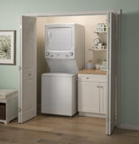 GE Unitized Spacemaker Washer & Electric Dryer, 3.8 cu. ft. Washer, 5.9 cu. ft. Dryer - GUD27ESSMWW-KT