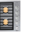 DACOR 36" Gas Cooktop, Silver Stainless Steel, Natural Gas - DTG36M955FS-KT