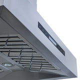 Proline PLFI 755 Island Range Hood, 1100 CFM, Outdoor – Stainless Steel