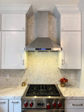 ProLine Wall Mounted Range Hood in Stainless Steel Modern Design, 900 CFM - PLFW 129E