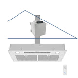 Awoco RH-IT08-R Ceiling Mount Range Hood, 1000 CFM, 4-Speed – RH-IT08-R30-COLD