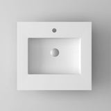 Laviva VIVA Stone Matte White Countertop - 313SQ1HSS-24-MW