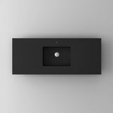 Laviva VIVA Stone Matte Black Countertop - 313SQ1HSS-24-MB