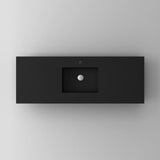 Laviva VIVA Stone Matte Black Countertop - 313SQ1HSS-24-MB