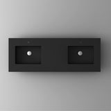 Laviva VIVA Stone Matte Black Countertop - 313SQ1HSS-24-MB