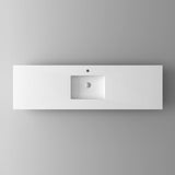 Laviva VIVA Stone Matte White Countertop - 313SQ1HSS-24-MW