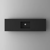 Laviva VIVA Stone Matte Black Countertop - 313SQ1HSS-24-MB