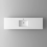 Laviva VIVA Stone Matte White Countertop - 313SQ1HSS-24-MW