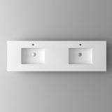 Laviva VIVA Stone Matte White Countertop - 313SQ1HSS-24-MW