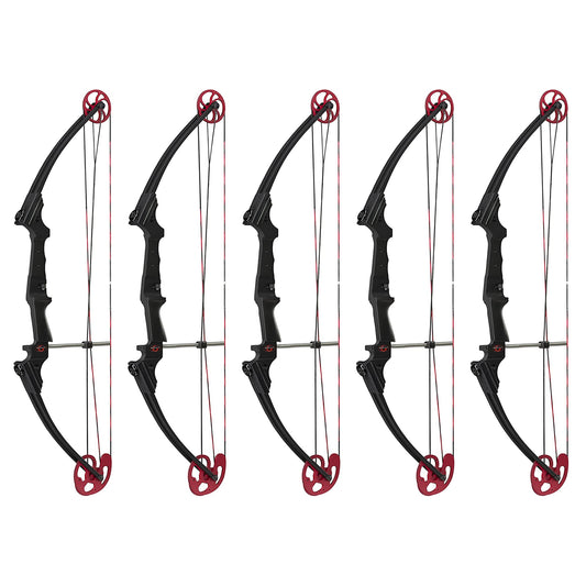 Genesis Archery Original Adjustable Right Handed Compound Bow, Black (5 Pack) - 323580