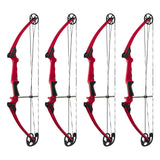 Genesis Archery Compound Bow Adjustable Sizing for Right Handed, Red (4 Pack) - 323624