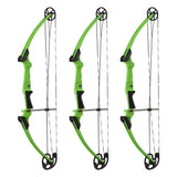 Genesis Archery Compound Bow Adjustable Sizing for Left Handed, Green (3 Pack) - 323631