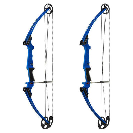 Genesis Archery Compound Bow Adjustable Sizing for Right Handed, Blue (2 Pack) - 323634