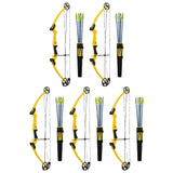 Genesis Archery Original Left Handed Compound Bow Archery Kit, Yellow (5 Pack) - 323641