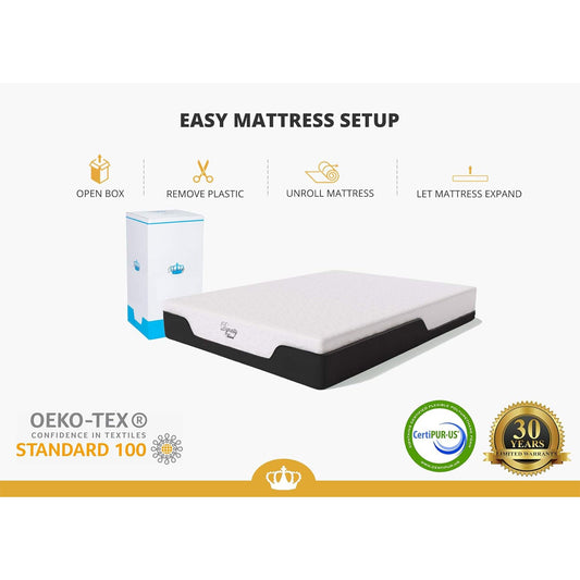 Dynasty Mattress 8" CoolBreeze Gel Memory Foam RV Mattress, RV Queen - 407161