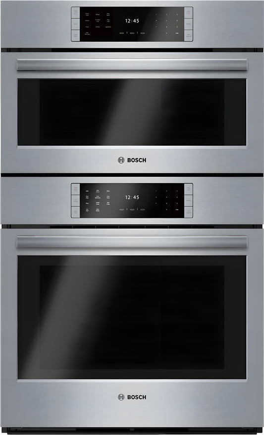 Bosch Benchmark Benchmark Series 30 Inch 6 cu. ft. Total Capacity Electric Double Wall Steam Oven with 3 Oven Racks - HSLP751UC
