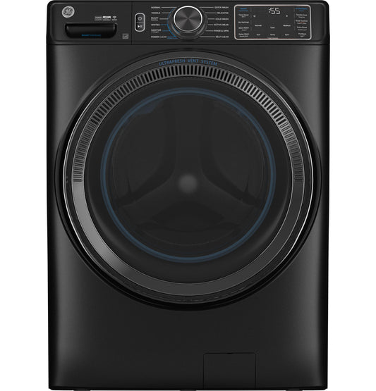 GE Appliances 5.0 cu. ft. Smart Front Load Washer, Steam, UltraFresh Vent, OdorBlock, Sanitize + Allergen - GFW655SPVDS-KT