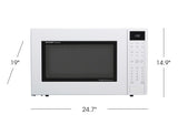 Sharp 1.5 cu. ft. 900W Sharp White Carousel Convection + Microwave Oven  - SMC1585BW-KT