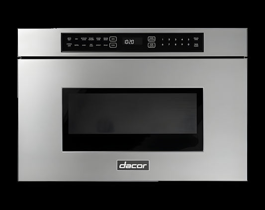 DACOR 24" Microwave-In-A-Drawer, Silver Stainless Steel - DMR24M977WS-KT